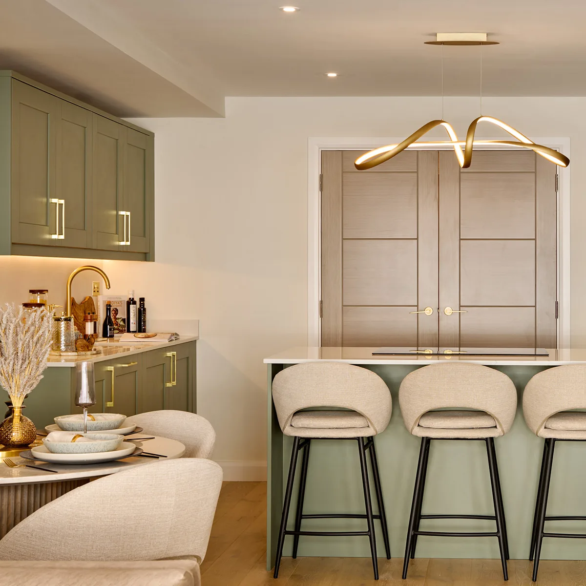 Trinity House apartment kitchen